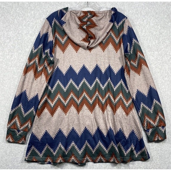 Miusey Women's Medium‎ Zip Up Long Hoodie Jacket Lightweight Tunic Sweatshirt - Picture 6 of 10